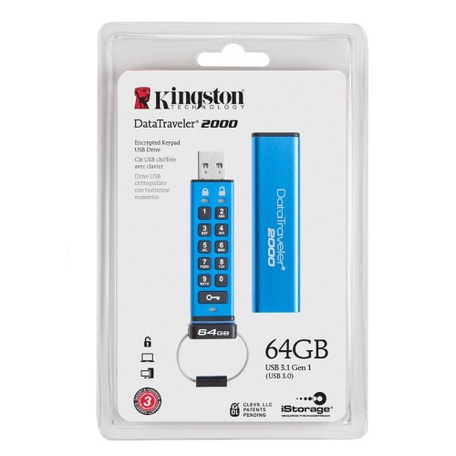 Накопитель USB 3.1 64GB Kingston DT2000/64GB